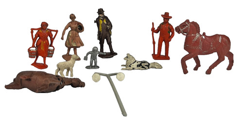 Job lot mixed farm figures - of,
